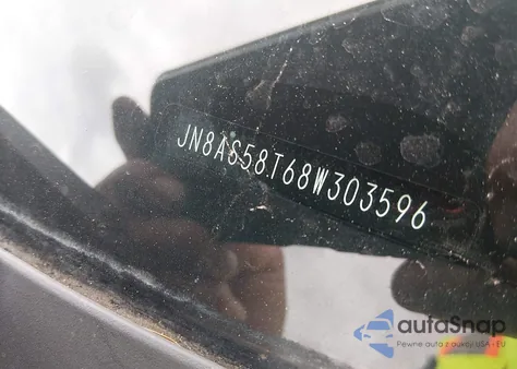 2008 Nissan Rogue Sl z USA, uszkodzony, nr VIN JN8AS58T68W303596